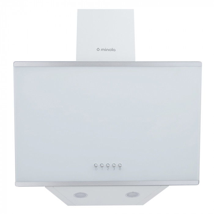 Витяжка декоративна похила MINOLA HDN 5202 WH/INOX 700 LED