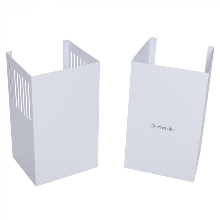 Витяжка декоративна похила MINOLA HDN 5202 WH/INOX 700 LED