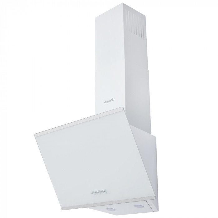 Витяжка декоративна похила MINOLA HDN 5202 WH/INOX 700 LED