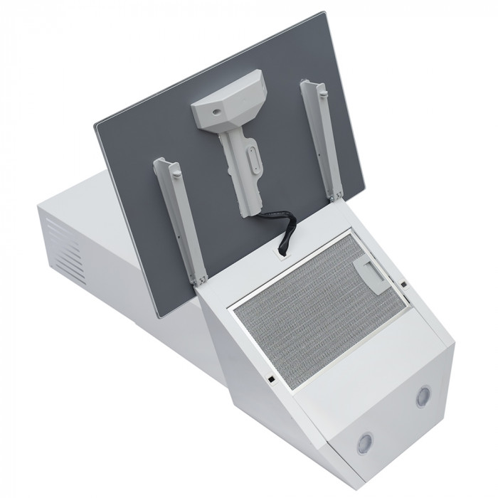 Витяжка декоративна похила MINOLA HDN 5202 WH/INOX 700 LED