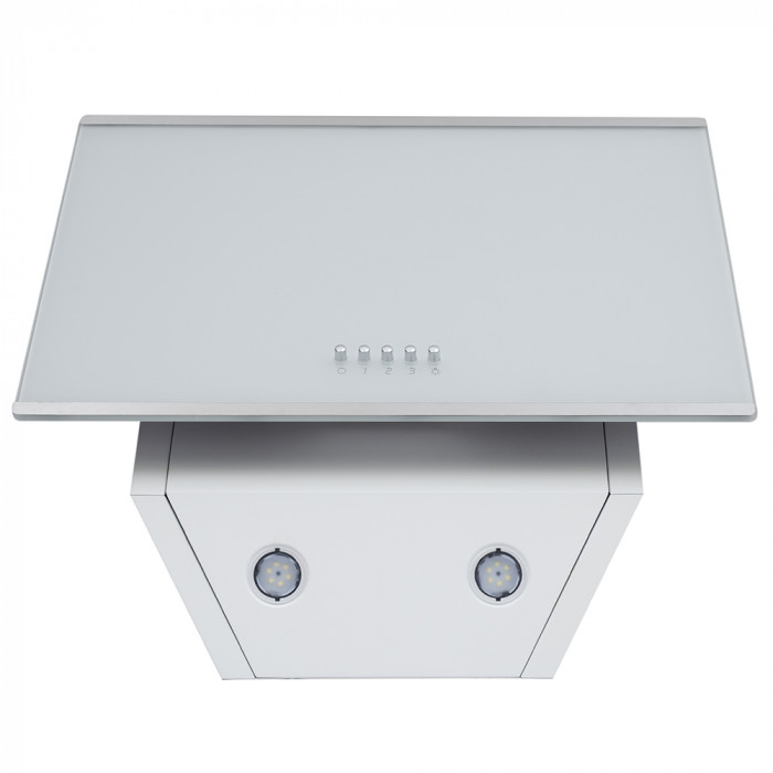 Витяжка декоративна похила MINOLA HDN 5202 WH/INOX 700 LED