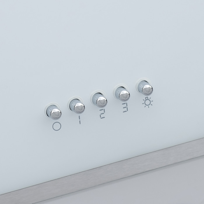 Витяжка декоративна похила MINOLA HDN 5202 WH/INOX 700 LED