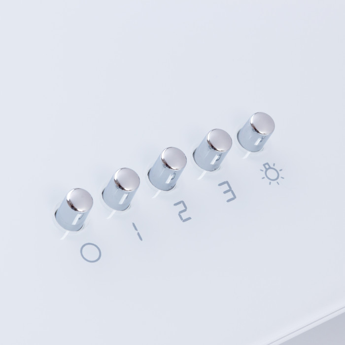 Витяжка декоративна похила MINOLA HDN 5222 WH/INOX 700 LED