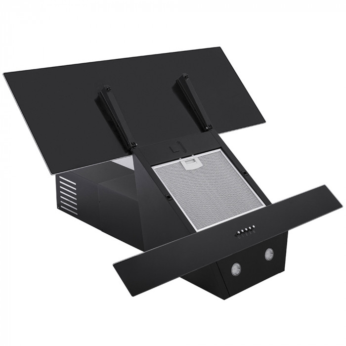 Витяжка декоративна похила MINOLA HDN 9412 BL 850 LED