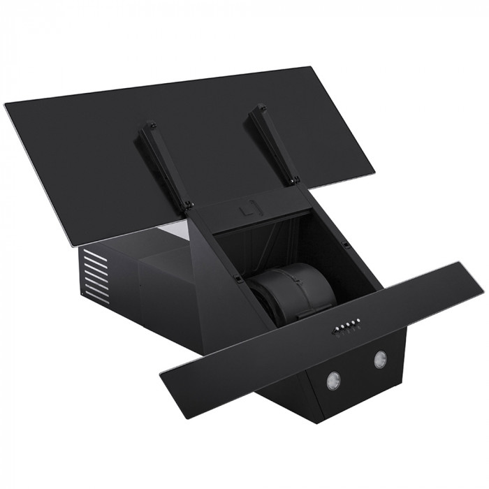 Витяжка декоративна похила MINOLA HDN 9412 BL 850 LED