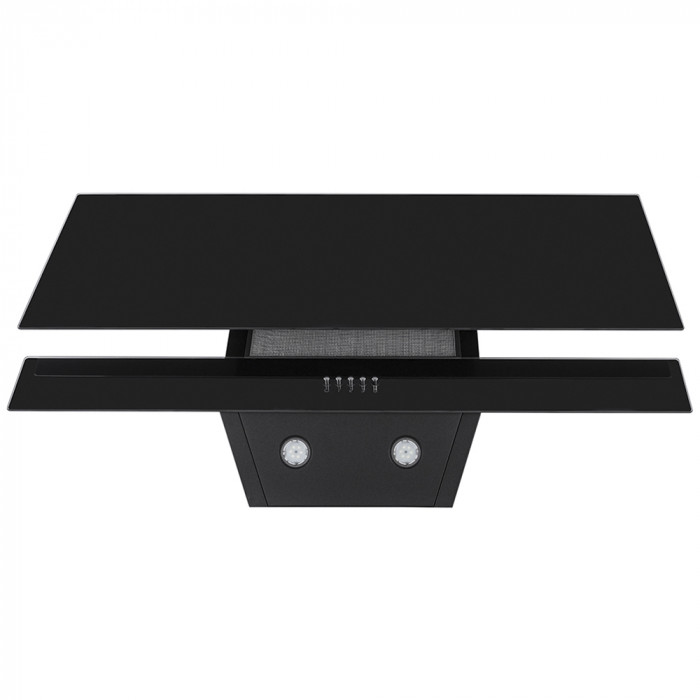 Витяжка декоративна похила MINOLA HDN 9412 BL 850 LED