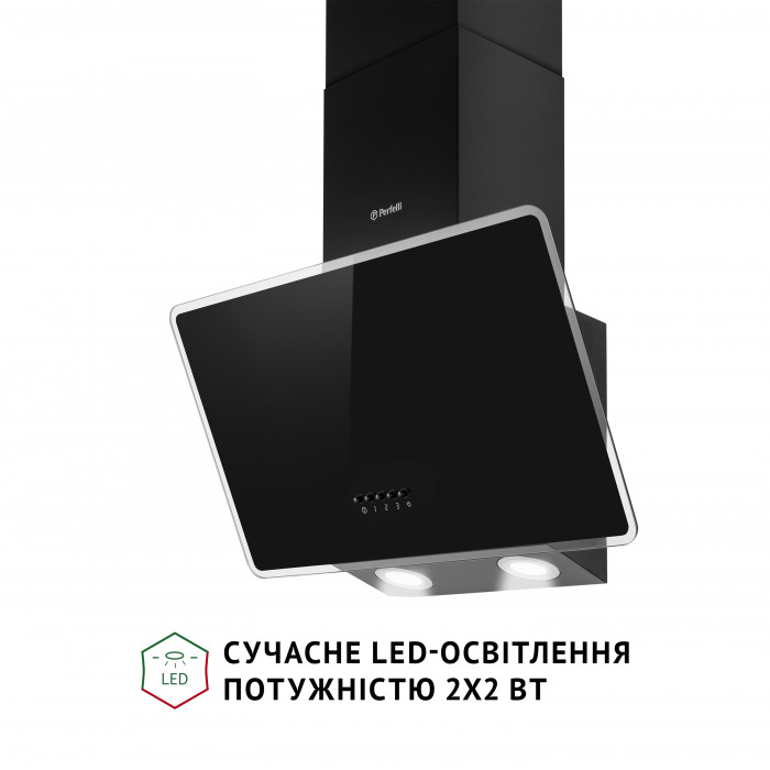 Витяжка декоративна похила PERFELLI VICCO 5HM NERO