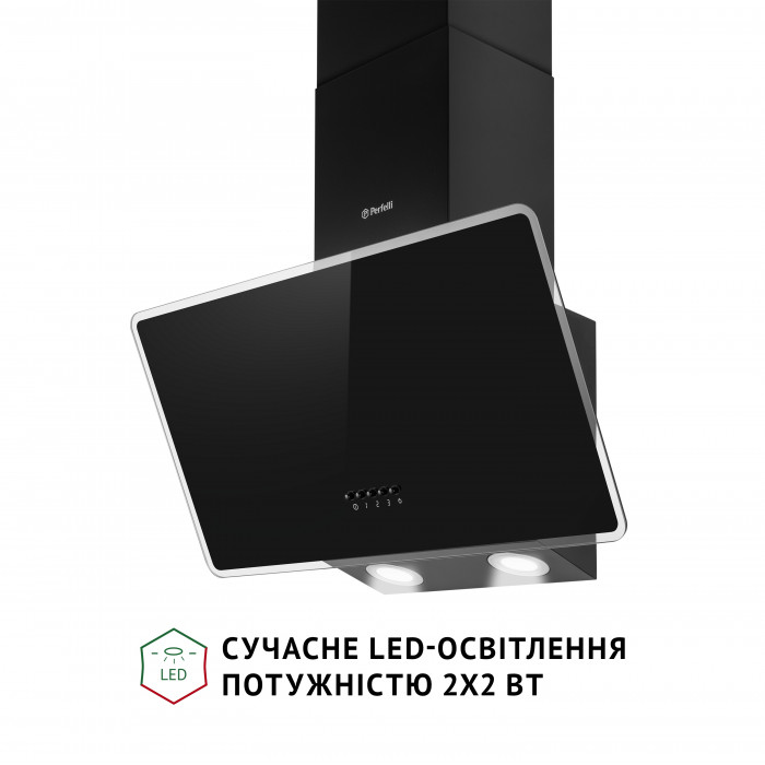 Витяжка декоративна похила PERFELLI VICCO 6HM NERO