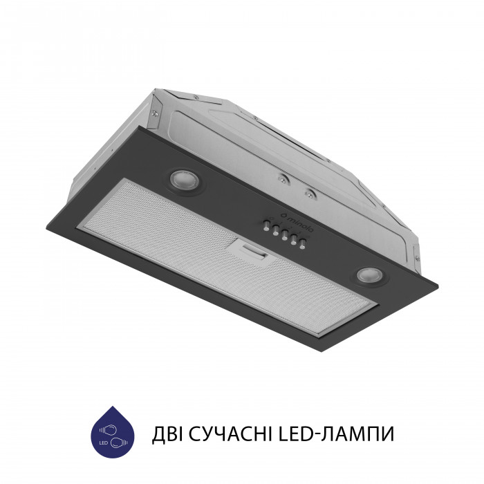 Витяжка повновбудована MINOLA HBI 5204 GR 700 LED