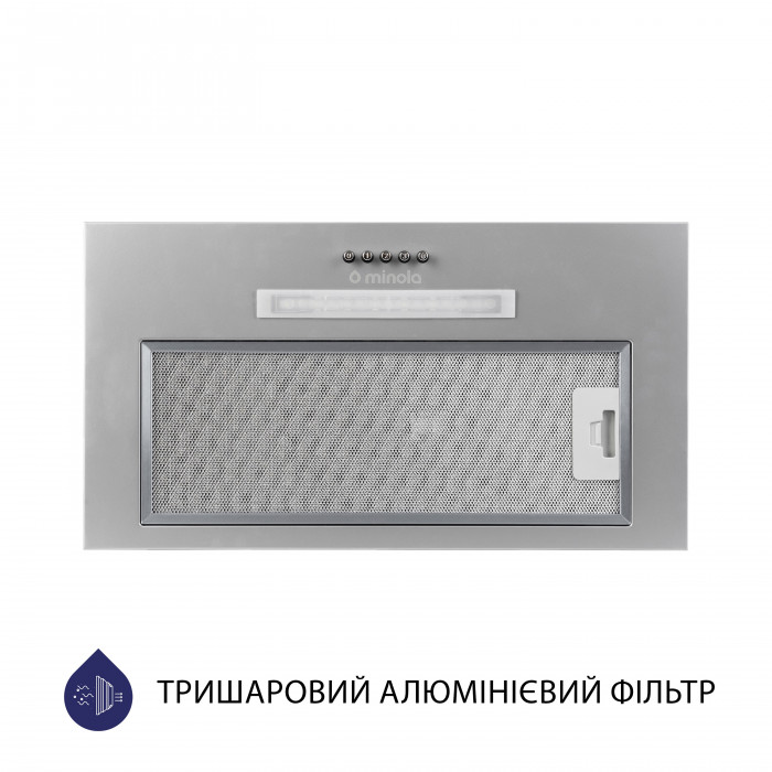 Витяжка повновбудована MINOLA HBI 5323 GR 800 LED