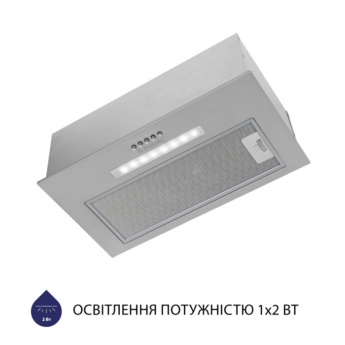 Витяжка повновбудована MINOLA HBI 5323 GR 800 LED