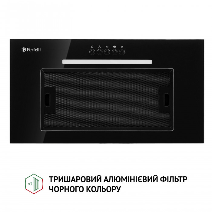 Витяжка повновбудована PERFELLI BI 5256 BL 700 LED
