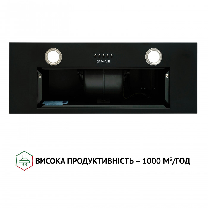 Витяжка повновбудована PERFELLI BI 7652 BL 1000 LED