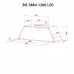 Витяжка повновбудована PERFELLI BIS 5884 WH 1200 LED
