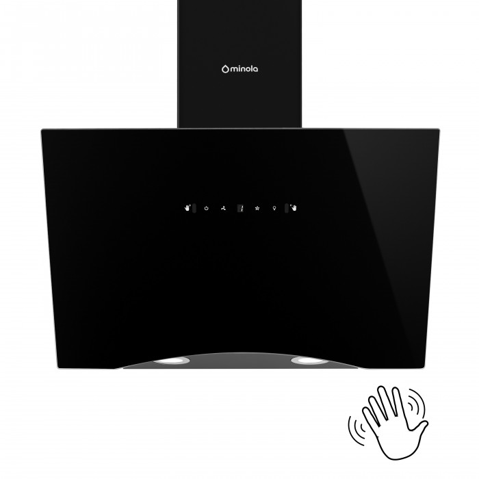 Витяжка декоративна похила MINOLA HVS 6812 BL 1200 LED