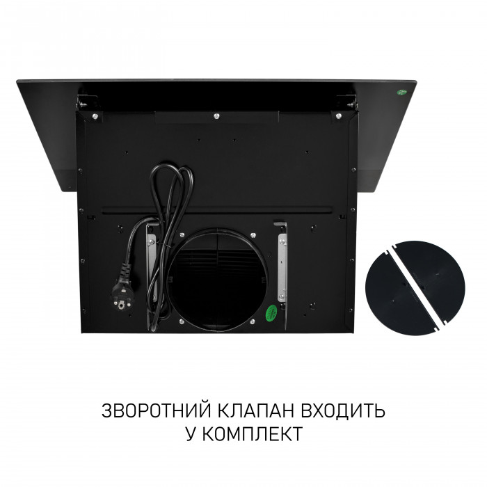 Витяжка декоративна похила MINOLA HVS 6812 BL 1200 LED