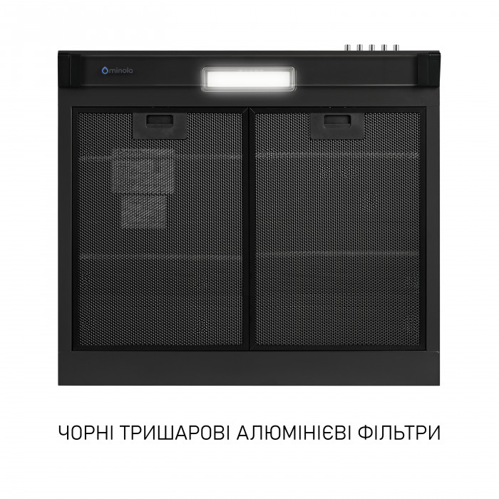 Витяжка плоска Minola HPL 5200 BLF