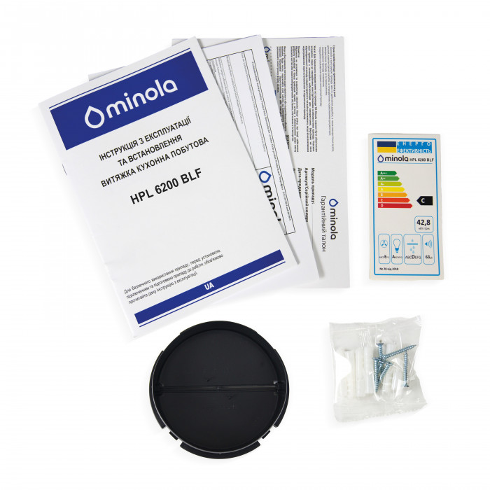 Витяжка плоска Minola HPL 6200 BLF
