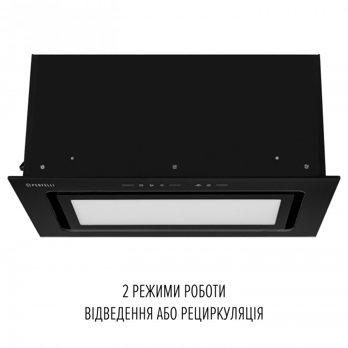 Витяжка повновбудована PERFELLI DESIGN VISION 6 NERO SILENZIO