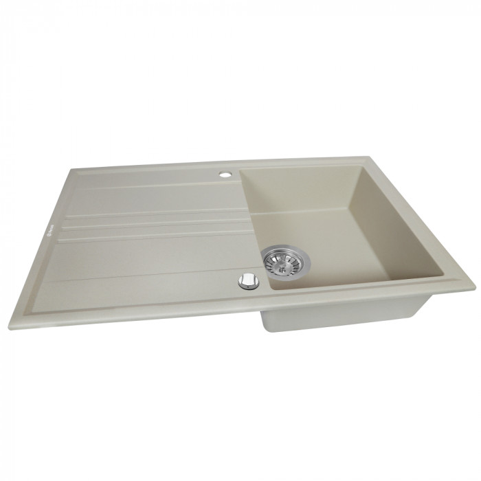 Мийка кухонна гранітна PERFELLI CAPIANO PGC 114-86 LIGHT BEIGE