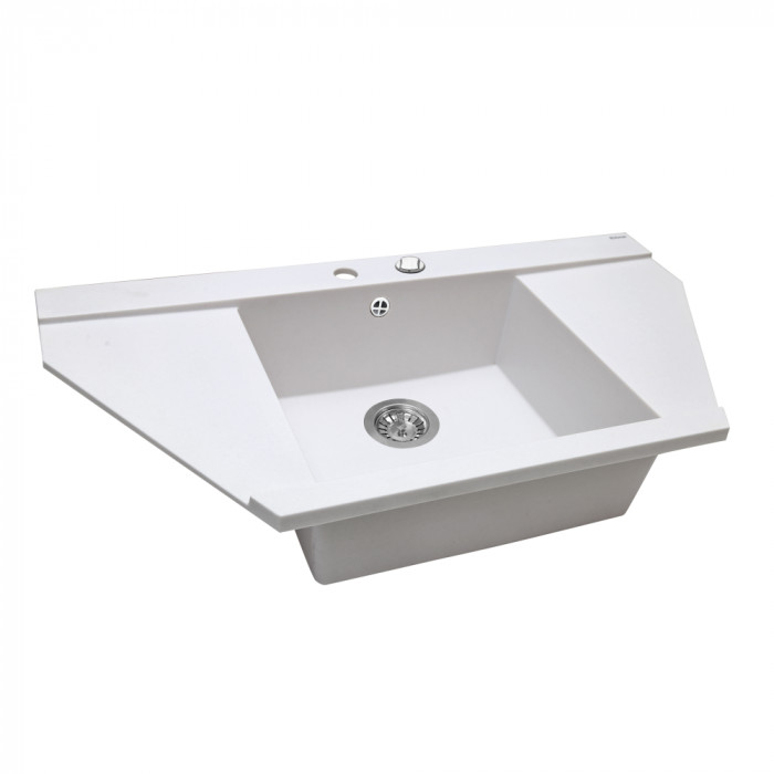 Мийка кухонна гранітна PERFELLI MAJESTIC TGM 125-96  WHITE