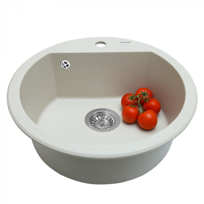 Мийка кухонна гранітна PERFELLI SONNO RGS 105-51 LIGHT BEIGE