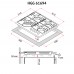 Поверхня газова на склі PERFELLI HGG 61694 WH