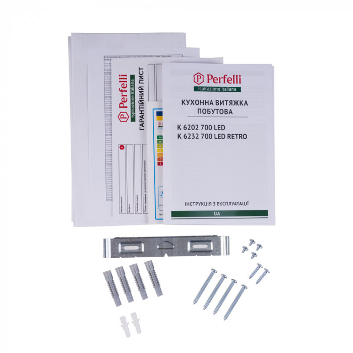 Витяжка купольна PERFELLI K 6202 WH 700 LED