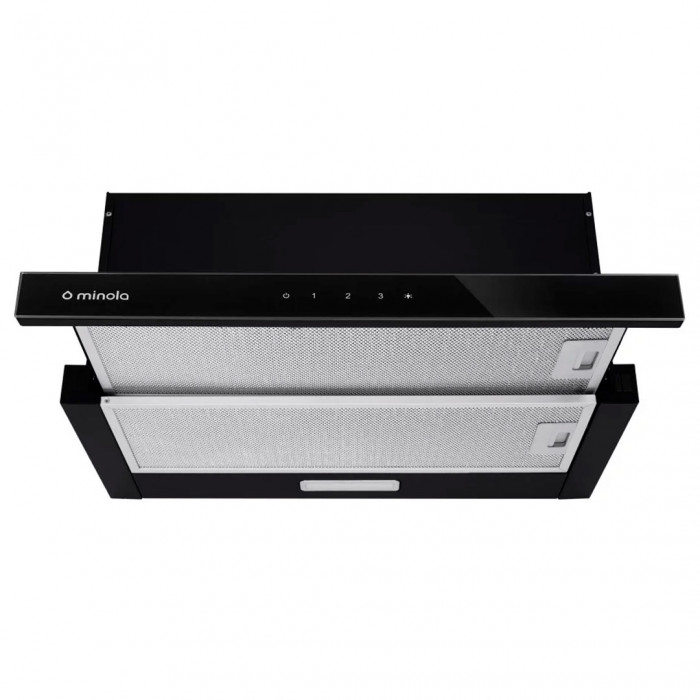 Витяжка телескопічна MINOLA HTLS 6734 BL 1100 LED GLASS