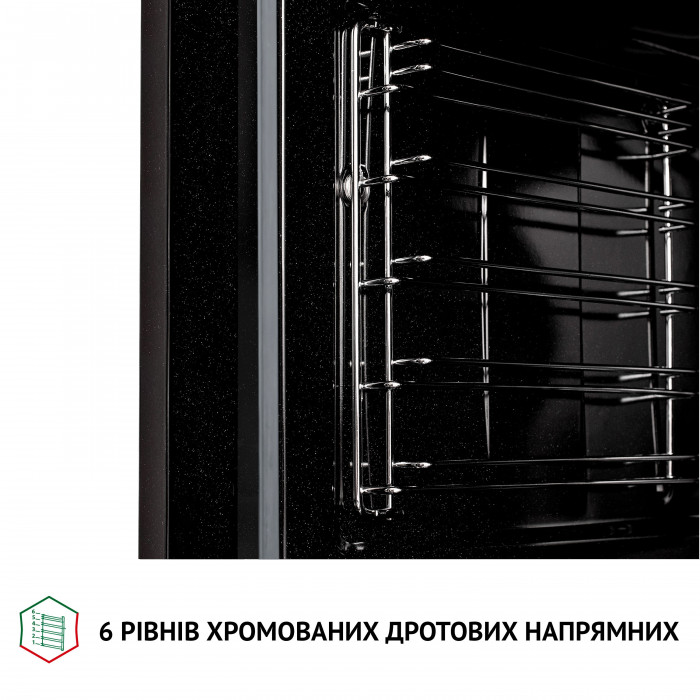 Духова шафа електрична PERFELLI DIAMOND 6M8L INOX