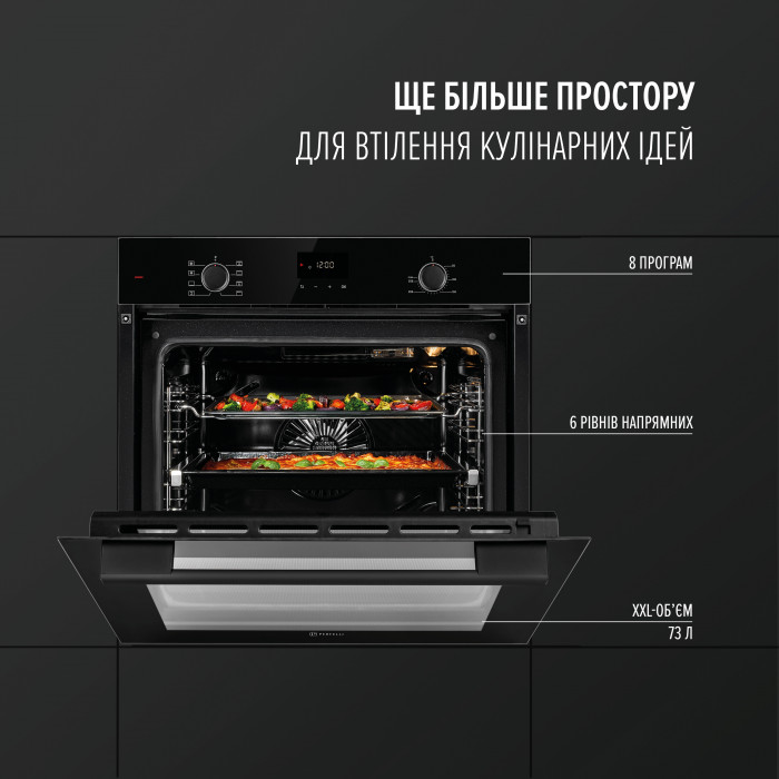 Духова шафа електрична PERFELLI PERLA 6D8S NERO