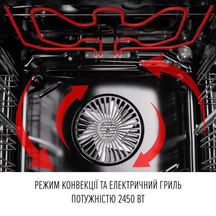 Духова шафа електрична PERFELLI PERLA 6D8S NERO