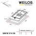 Поверхня газова Domino на металі WEILOR GM W 314 SS