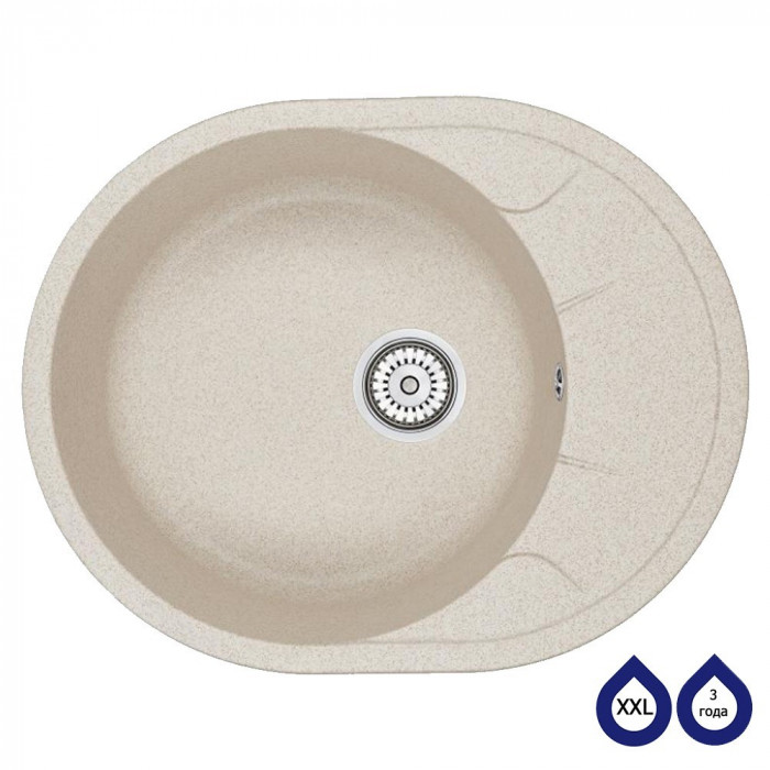 Мийка кухонна гранітна MOG 1155-63 Пірит MINOLA