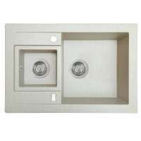 Мийка кухонна гранітна PERFELLI GRANZE PGG 506-67 LIGHT BEIGE