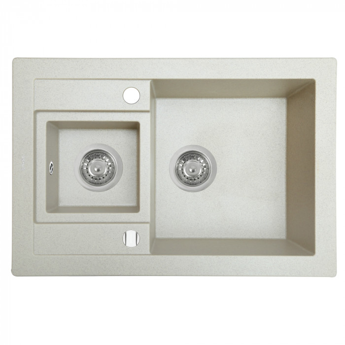 Мийка кухонна гранітна PERFELLI GRANZE PGG 506-67 LIGHT BEIGE