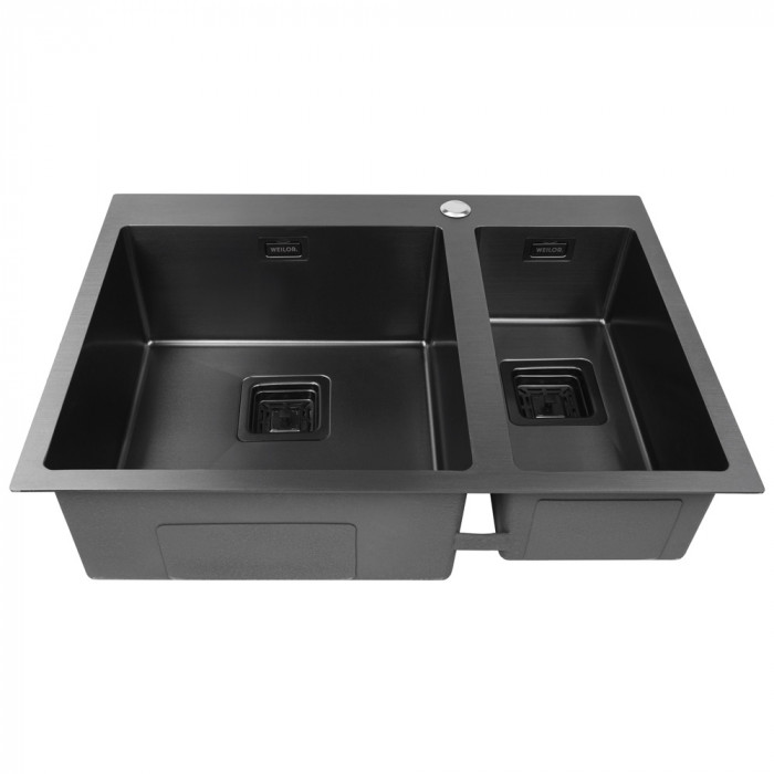 Мийка кухонна нержавіюча сталь WEILOR FILIGRAN WRC DB6950 GRAPHIT