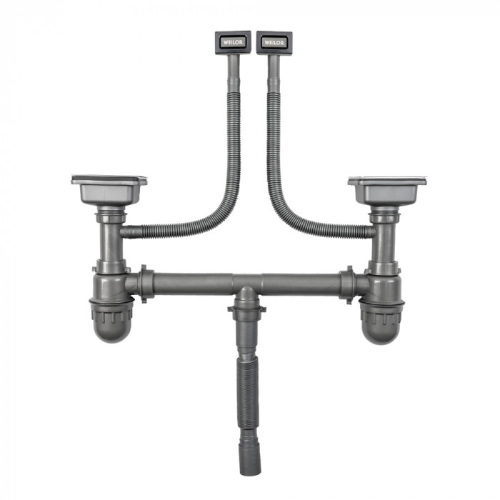 Мийка кухонна нержавіюча сталь WEILOR FILIGRAN WRC DB6950 GRAPHIT