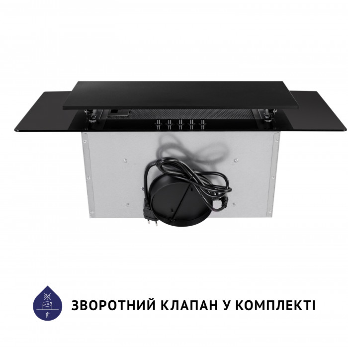 Витяжка декоративна похила MINOLA HDN 6124 BL LED