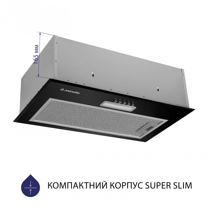 Витяжка повновбудована MINOLA HBI 5614 BL 1000 LED