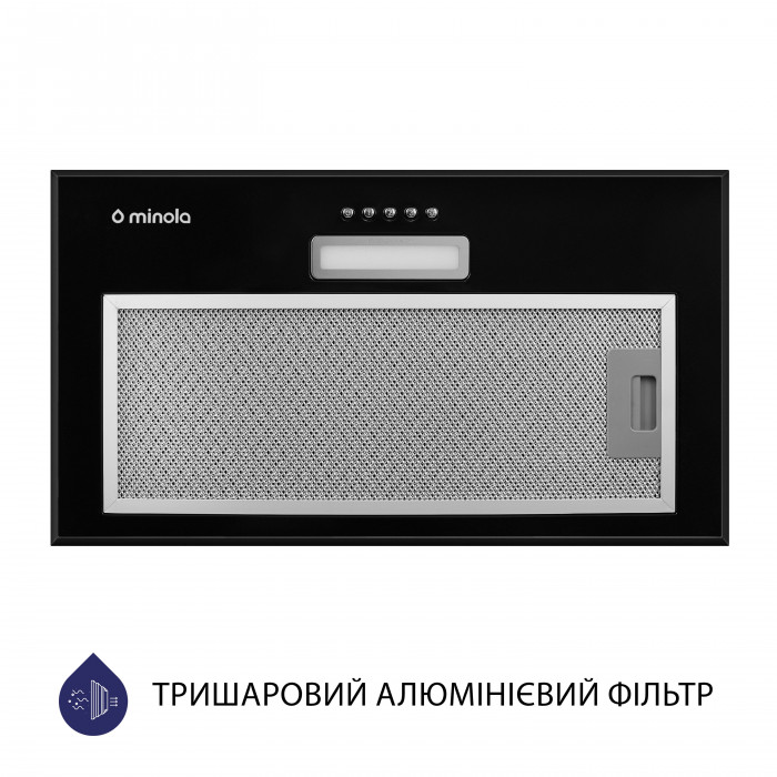 Витяжка повновбудована MINOLA HBI 5614 BL 1000 LED