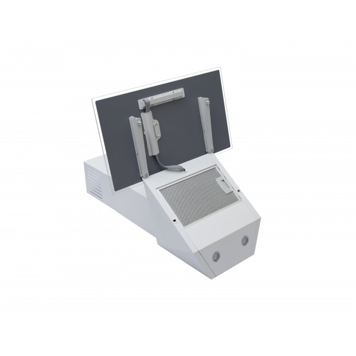 Витяжка декоративна похила PERFELLI DNS 6272 D 700 WH LED