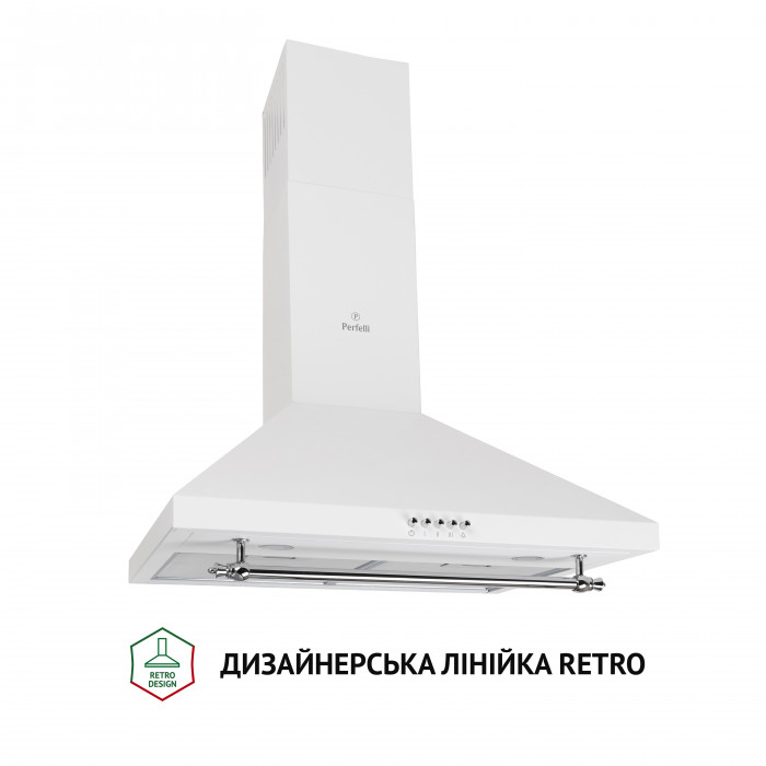 Витяжка купольна PERFELLI K 6432 WH 850 LED RETRO