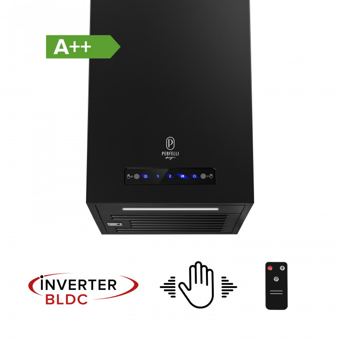 Витяжка острівна PERFELLI DESIGN QUATTRO 41 NERO SILENZIO