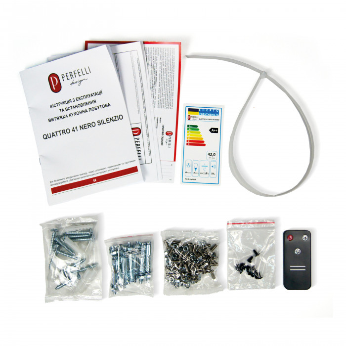 Витяжка острівна PERFELLI DESIGN QUATTRO 41 NERO SILENZIO