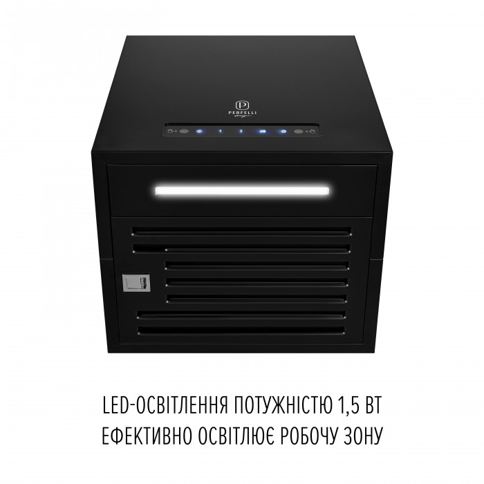 Витяжка острівна PERFELLI DESIGN QUATTRO 41 NERO SILENZIO