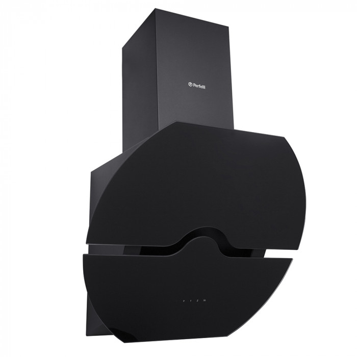 Витяжка декоративна похила PERFELLI DNS 97123 B 1100 BL LED Strip