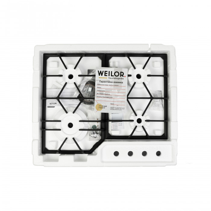 Поверхня газова на склі WEILOR GG 604 BL