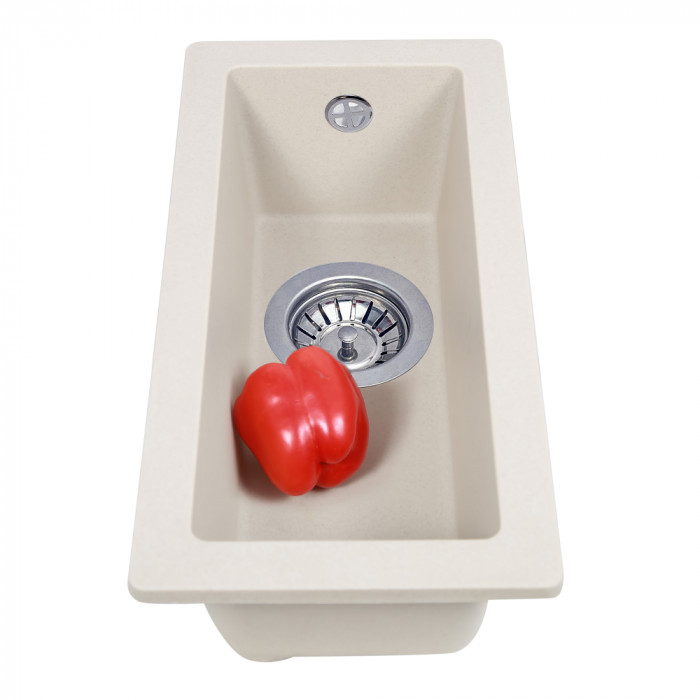 Мийка кухонна гранітна PERFELLI ESTO PGE 10-22 LIGHT BEIGE