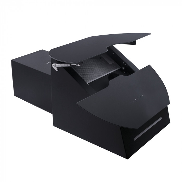 Витяжка декоративна похила PERFELLI DNS 97123 B 1100 BL LED Strip